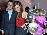 The Goldsmith couple (pictured) are set to separate after Mr Goldsmith discovered his wife had exchanged secret messages with American rap star Jay Electronica (inset)