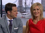 Criticism: One Show presenter Matt Baker looks at Sophie Raworth as they anchor the BBC's coverage of the Queen's Jubilee pageant on the Thames yesterday