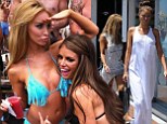 Now that's modest! Chloe Sims and Lauren Pope cover up for their ample curves for brunch after posting saucy bikini snap 
