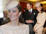 Kate plays model royal wife as she hosts table at Diamond Jubilee lunch